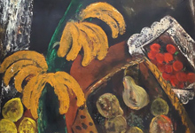 「バナナのある静物」1928年頃 油彩 25号