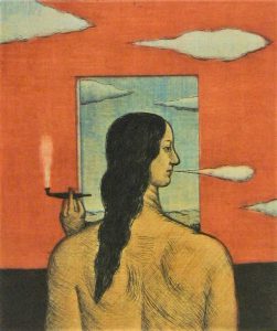 有元利夫「ヰタ・セクスアリス」1980　銅版画　17.5×14.7㎝