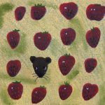 柿本俊文「イチゴのかぞえかた」2017年　木版画　22.5×32.5cm ￥21,600（シート）