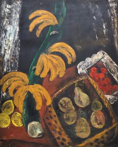 川口軌外「バナナのある静物」1928年頃 油彩 25号