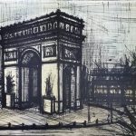ビュッフェ「凱旋門」1962年 リトグラフ 53×68cm