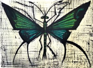 ビュッフェ「緑色の蝶」