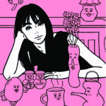 KYNE & noncheleee「Untitled (pink)」2023年　シルクスクリーン　52×42㎝