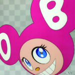 村上 隆「And then…(Pink)」2011年　オフセットリトグラフ　68×68㎝