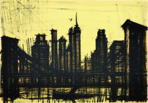 ビュッフェ「ニューヨーク#58」1964年 リトグラフ　48×69㎝